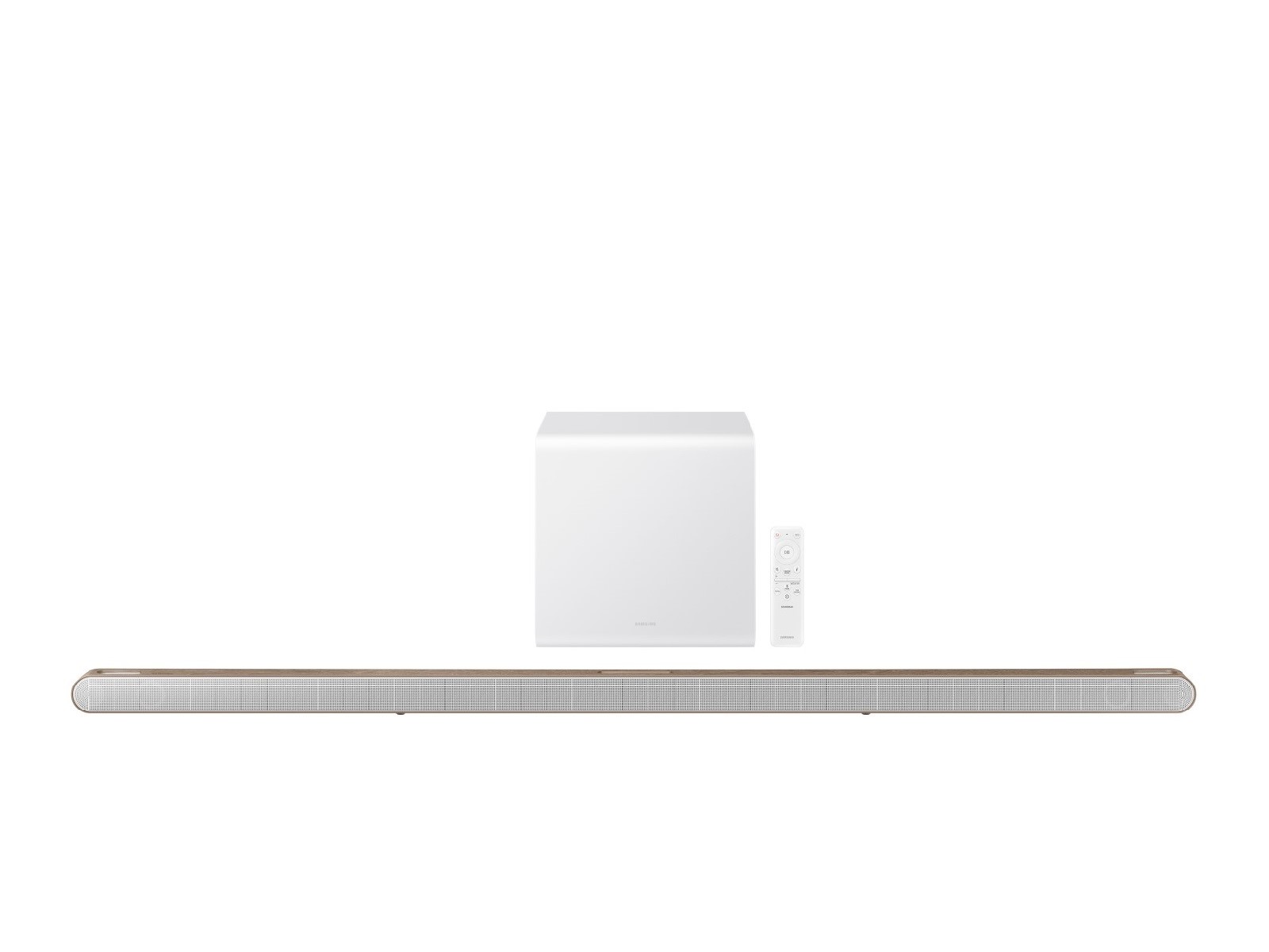 Samsung Ultra-slim 3.1.2ch. Wireless Dolby ATMOS Soundbar w/ Q-Symphony / HW-S801D - Teak