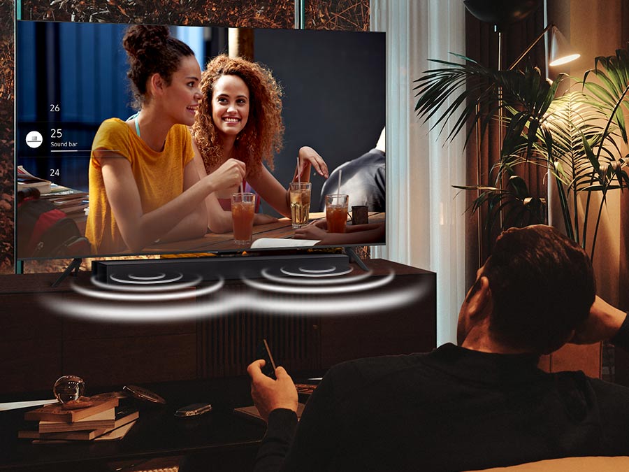 Cseries 2.1ch. DTS VirtualX Soundbar w/ Subwoofer HWC43C (2023) Home