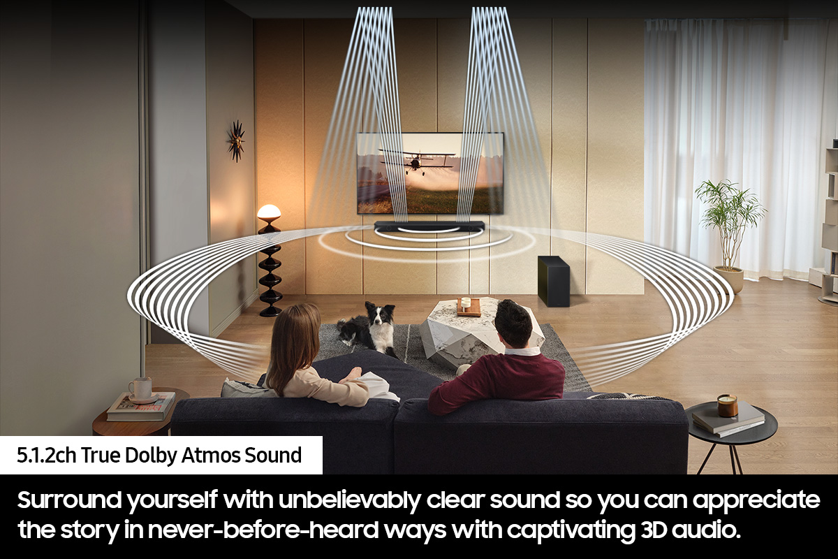 HWQ750C Q Series 5.1.2ch Wireless Dolby Atmos Soundbar Samsung US