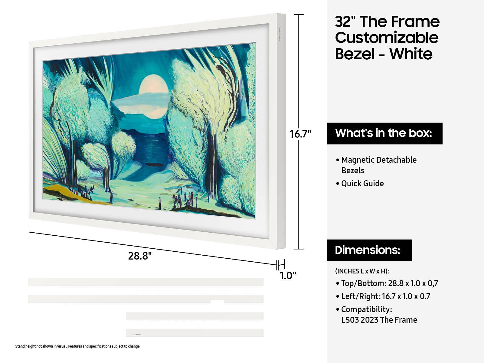 Thumbnail image of 32&quot; The Frame Customizable Bezel - Modern White