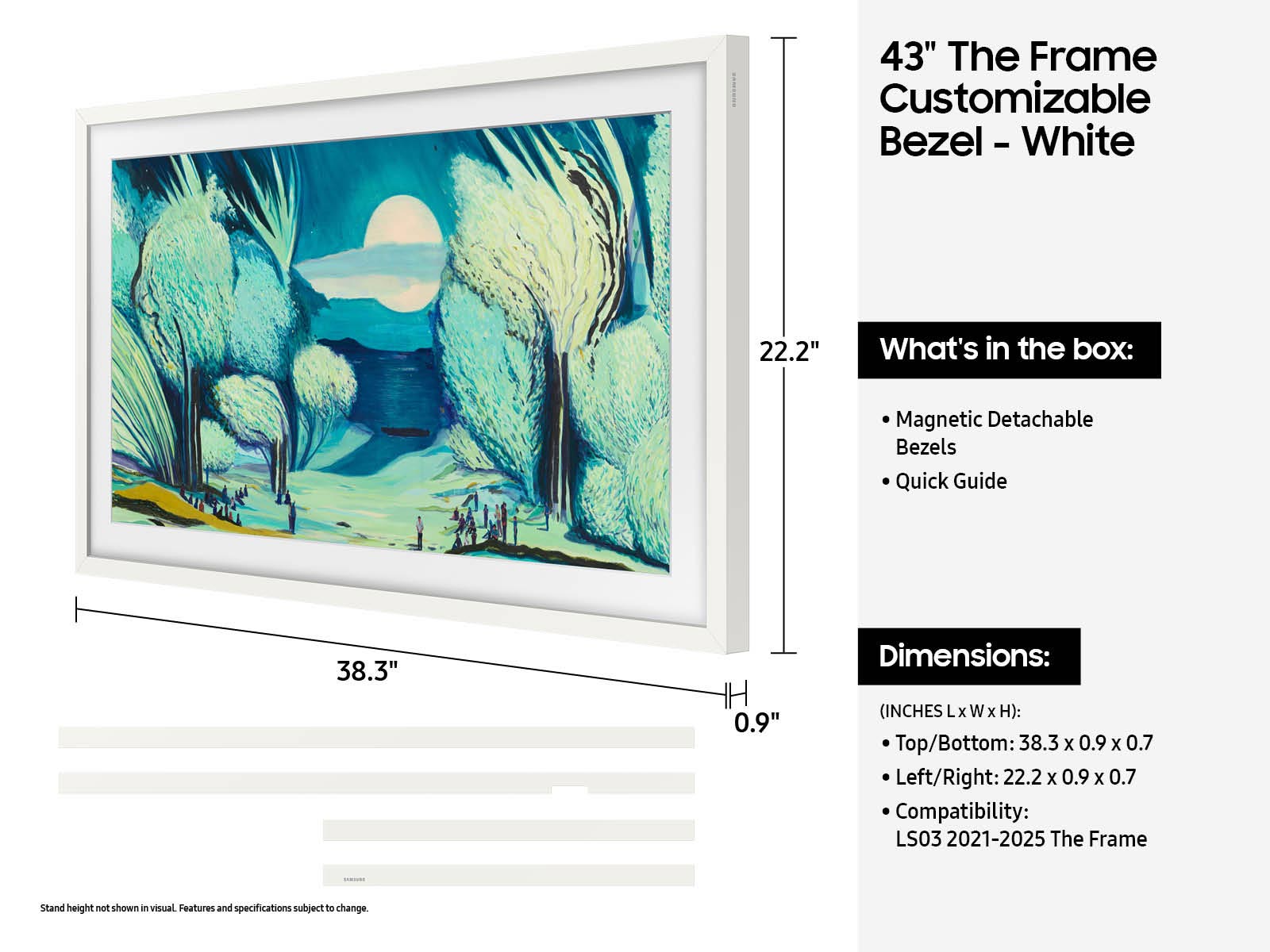 Thumbnail image of 43&quot; The Frame Customizable Bezel - Modern White