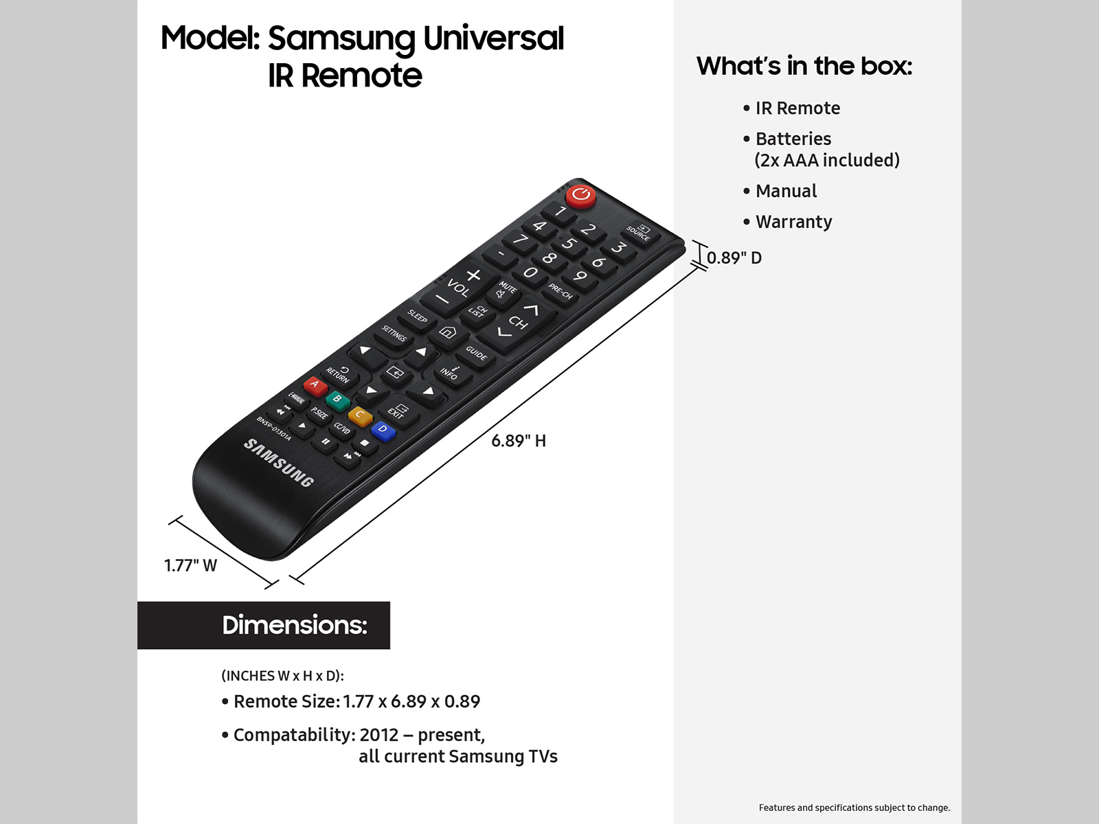 SamsungUS/home/television-home-theater/television-home-theater-accessories/televisions/vg-tm1240an-za/IRRemote_WITB_1600x1200.jpg