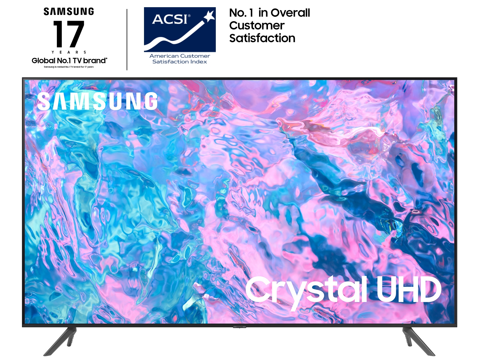 Samsung 75" Class Crystal UHD CU7000 in titan gray