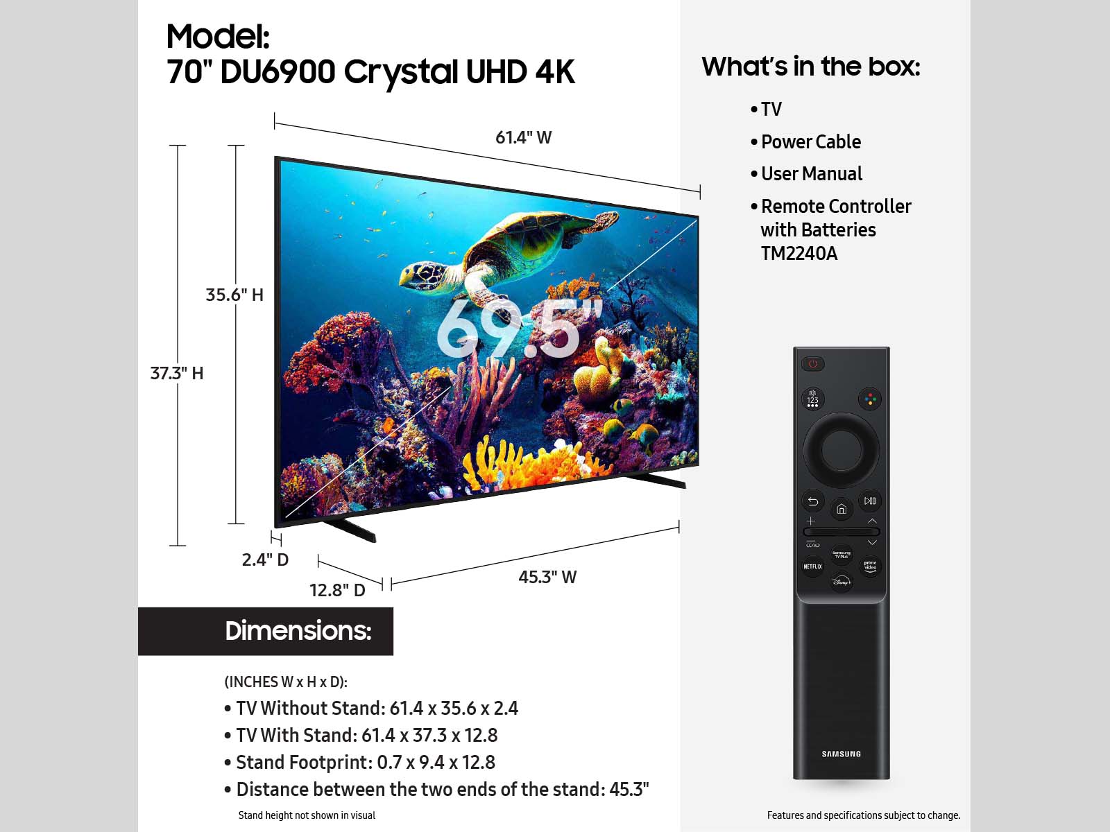 Thumbnail image of 70” Class Crystal UHD DU6900