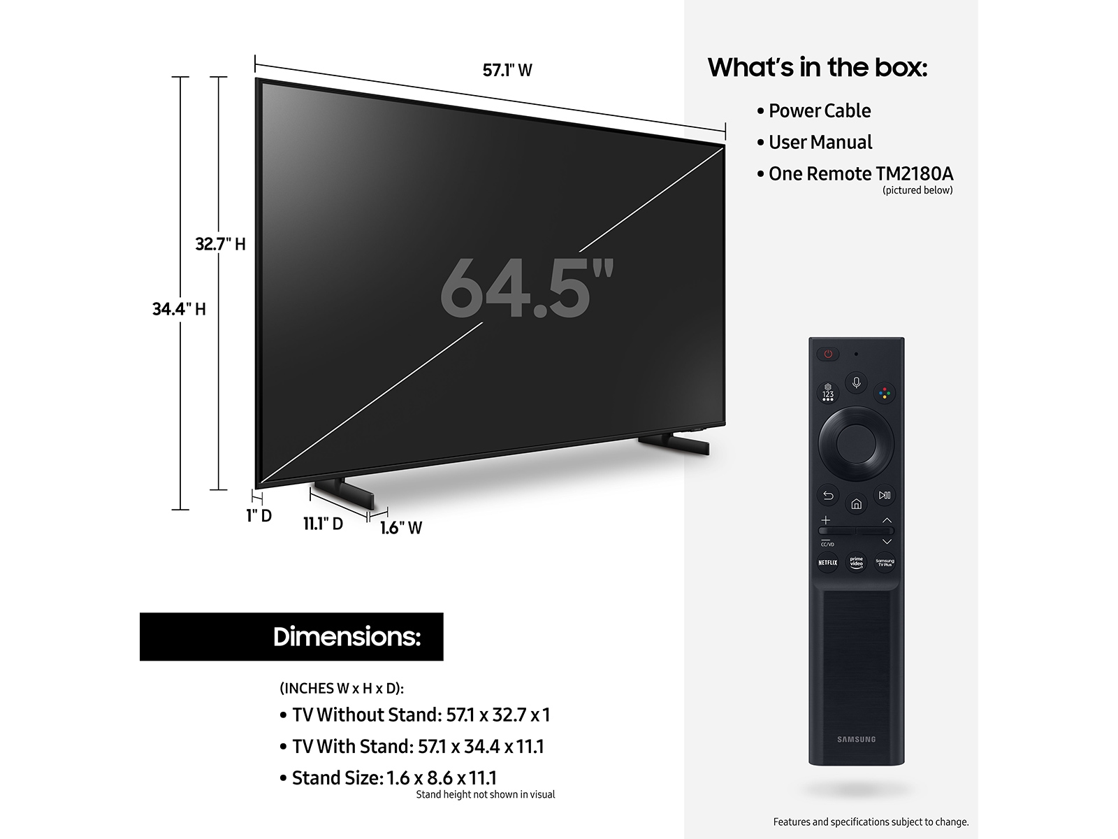 Thumbnail image of 65&quot; Class Crystal UHD AU800 (2021)