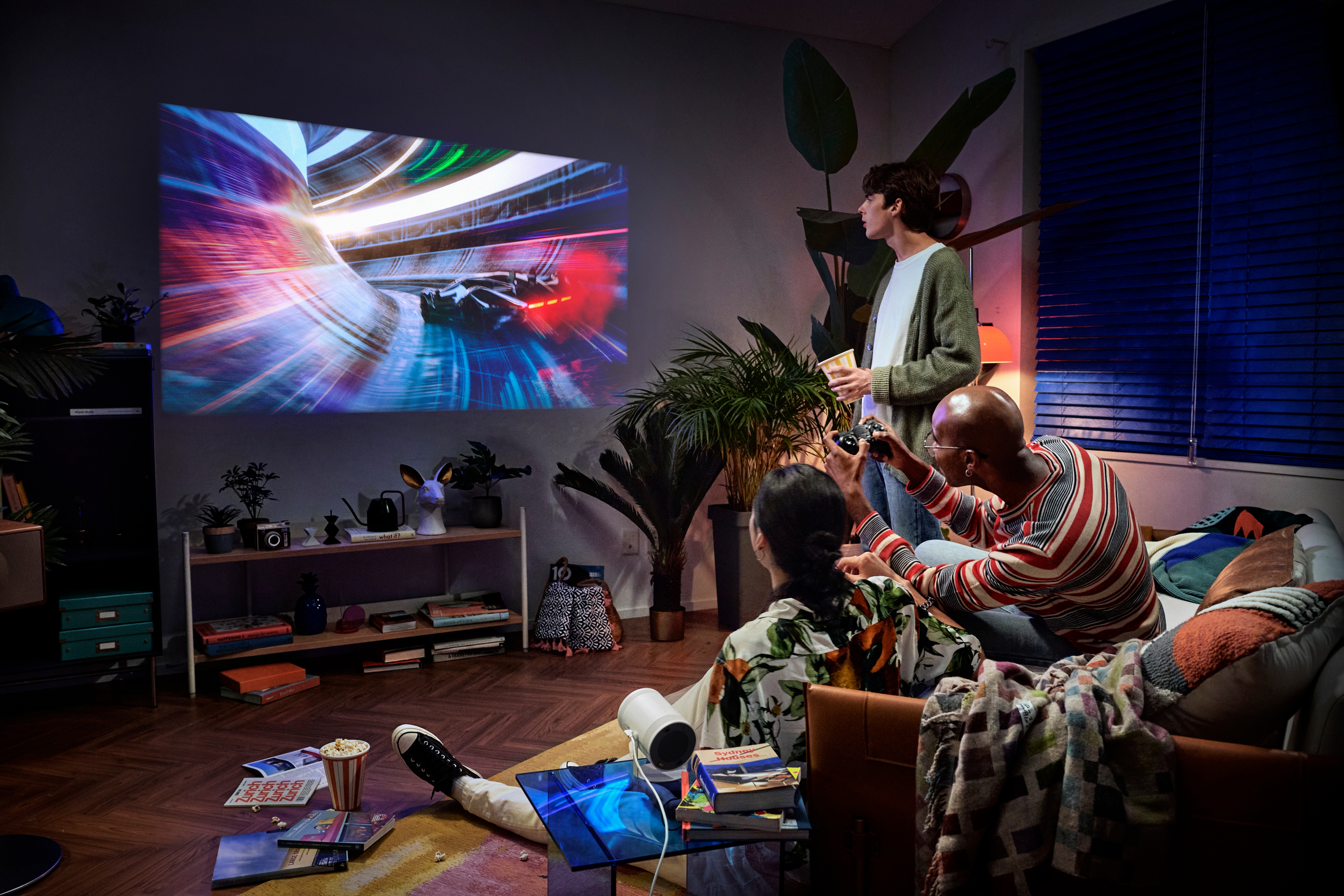 Samsung Announces 4K Ultra Short Throw Laser Projector: The Premiere -  Samsung US Newsroom