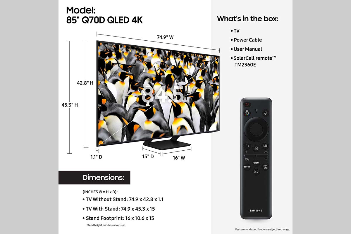 Thumbnail image of 85&quot; Class QLED 4K Q70D