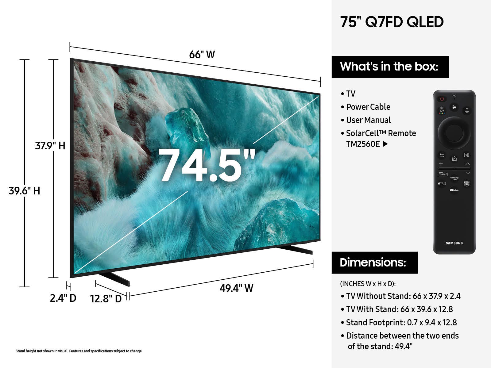 Thumbnail image of 75” Class QLED Q7FD 4K Vision AI Smart TV (2025)