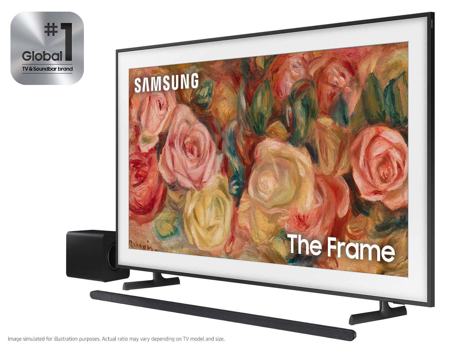 50” Class The Frame QLED 4K with Ultra-slim 3.1.2ch. Wireless Dolby ATMOS Soundbar w/ Q-Symphony / HW-S800D
