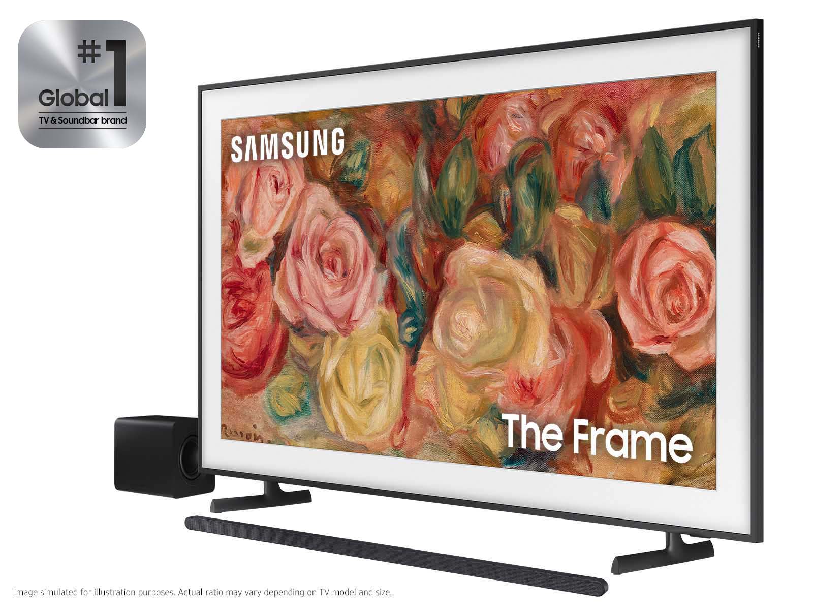 55” Class The Frame QLED 4K with Ultra-slim 3.1.2ch. Wireless Dolby ATMOS Soundbar w/ Q-Symphony / HW-S800D