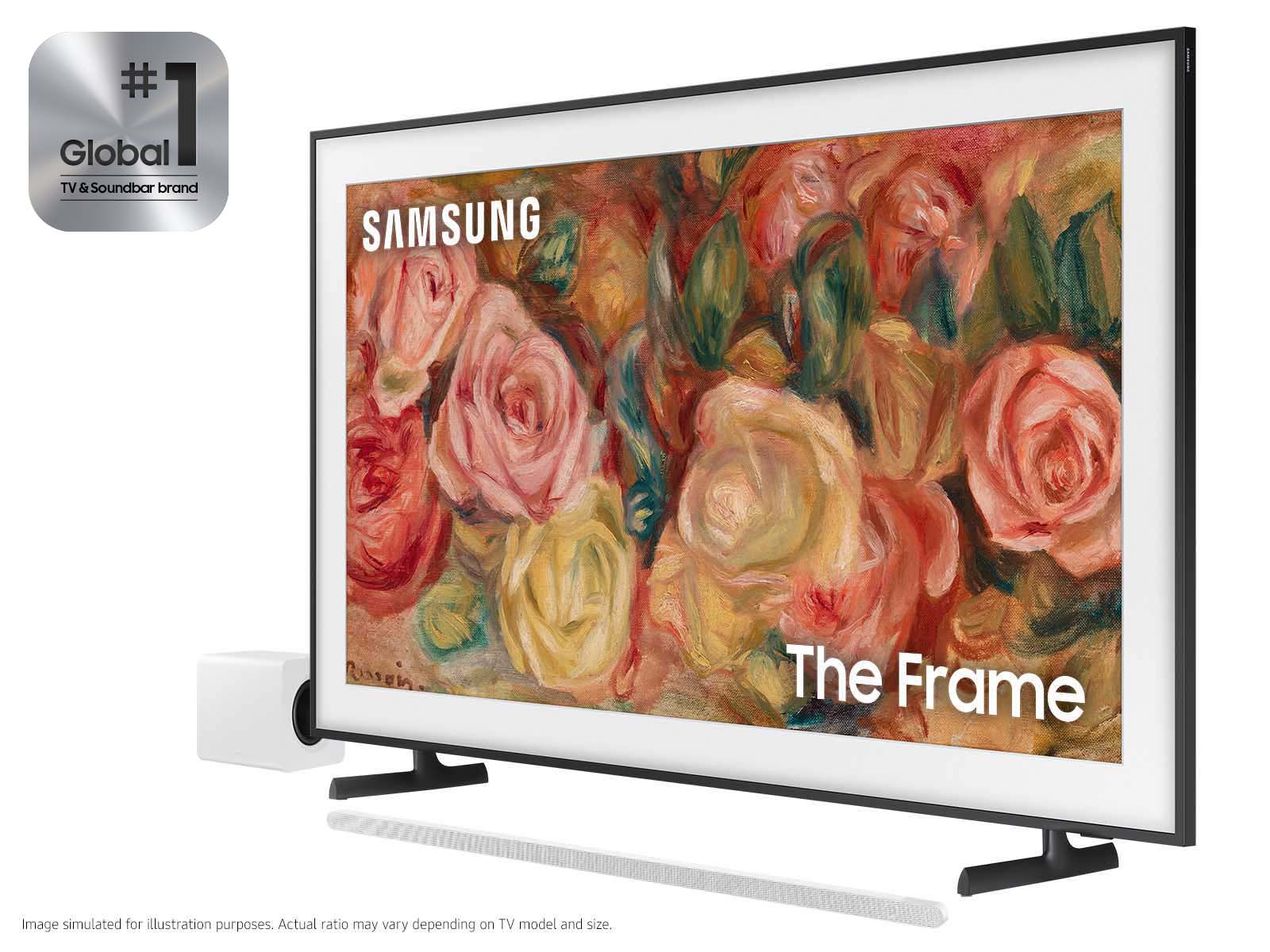 Samsung 65" Class The Frame QLED 4K with Ultra-slim 3.1.2ch. Wireless Dolby ATMOS Soundbar w/ Q-Symphony / HW-S801D