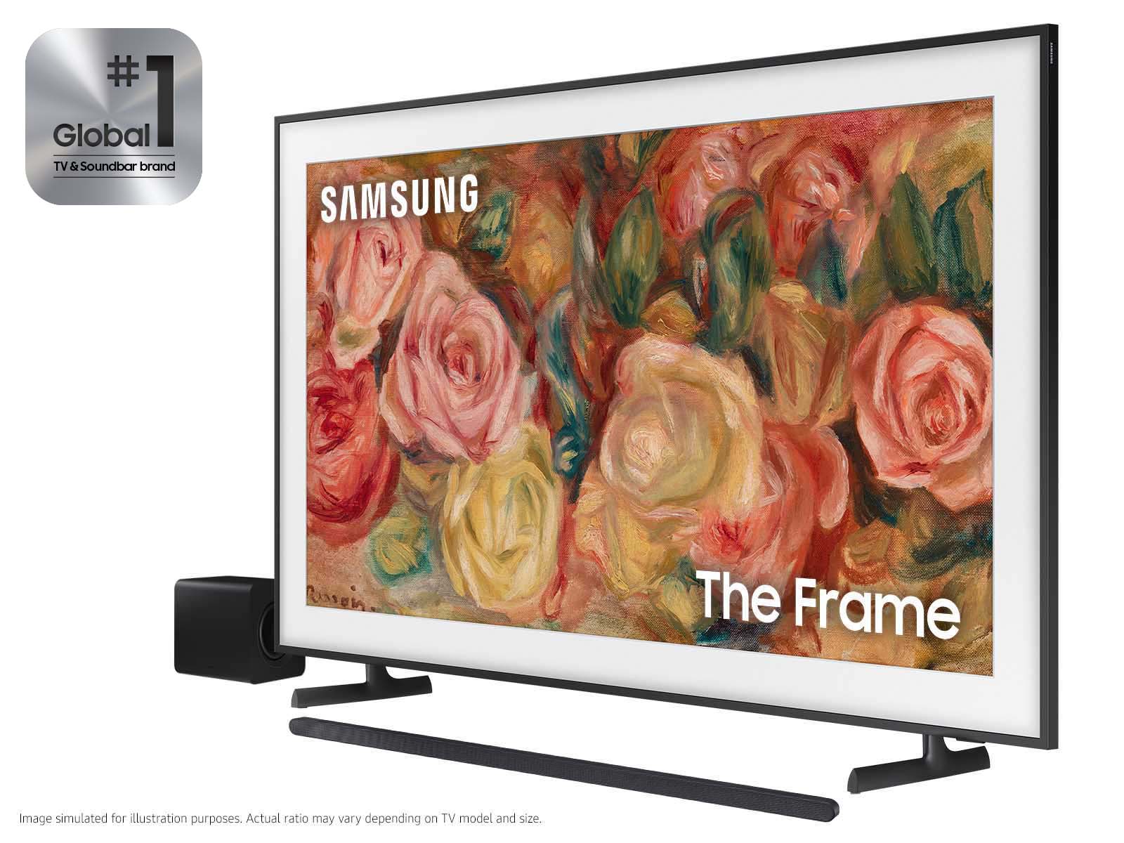 65” The Frame QLED 4K TV with Ultra-slim 3.1.2ch. Wireless Dolby ATMOS Soundbar w/ Q-Symphony