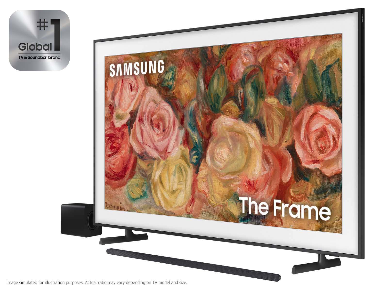 Samsung 75" Class The Frame QLED 4K with Ultra-slim 3.1.2ch. Wireless Dolby ATMOS Soundbar w/ Q-Symphony / HW-S800D