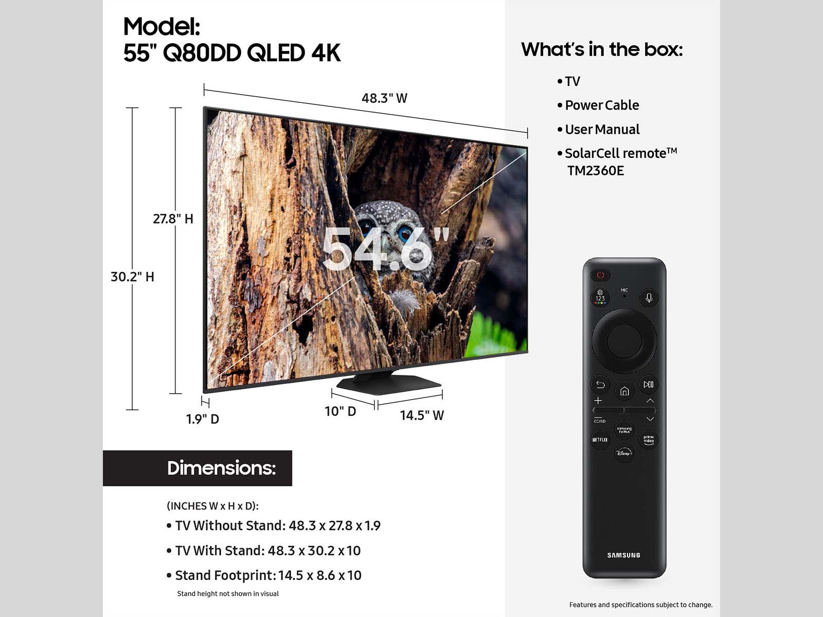 Thumbnail image of 55” Class QLED 4K Q80DD