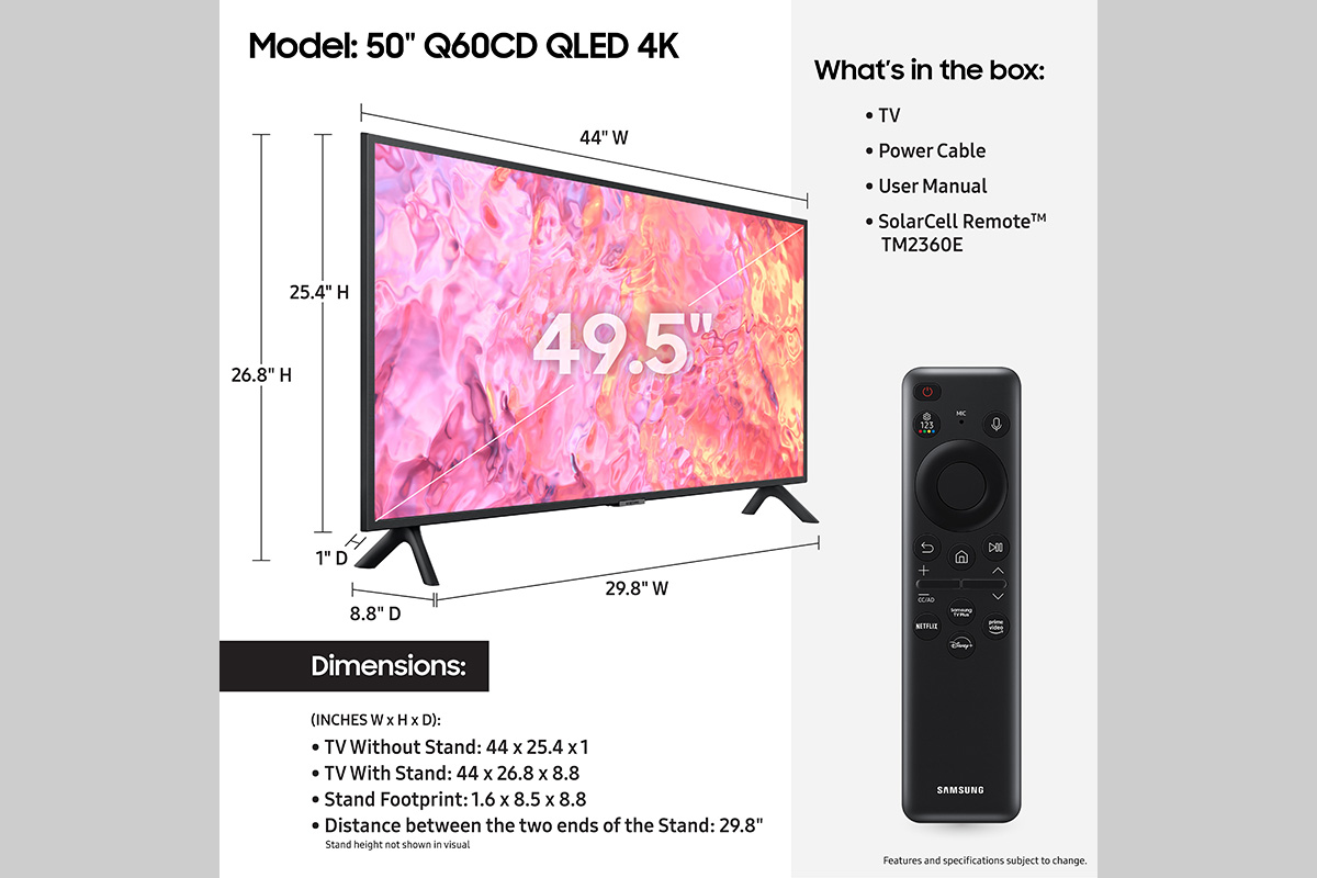 Thumbnail image of 50” Class Q60CD QLED 4K Smart TV (2023)