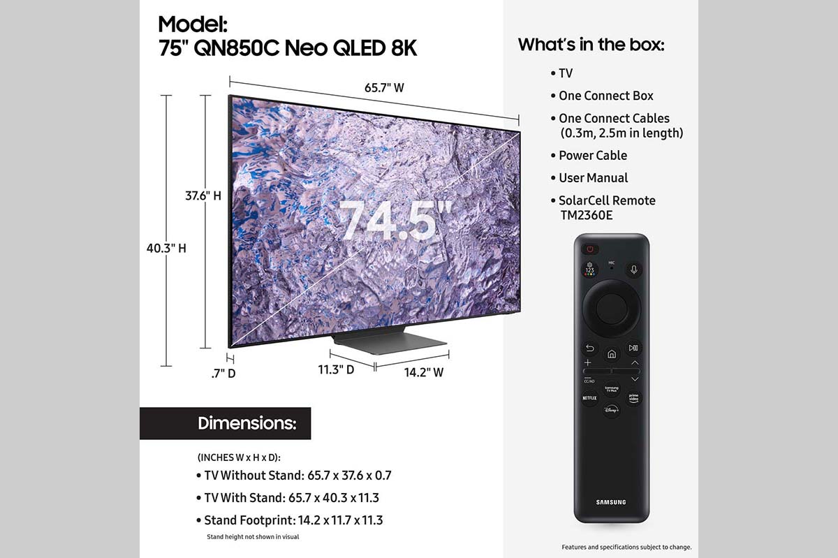SAMSUNG QN75QN95B 75 Inch Neo QLED 4K Smart TV User Guide