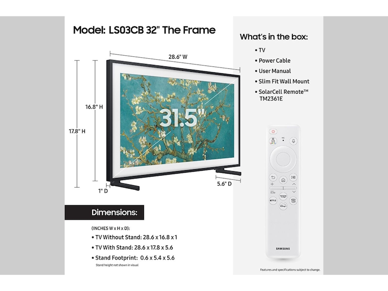 The Frame Qled 4k Ls03b Samsung