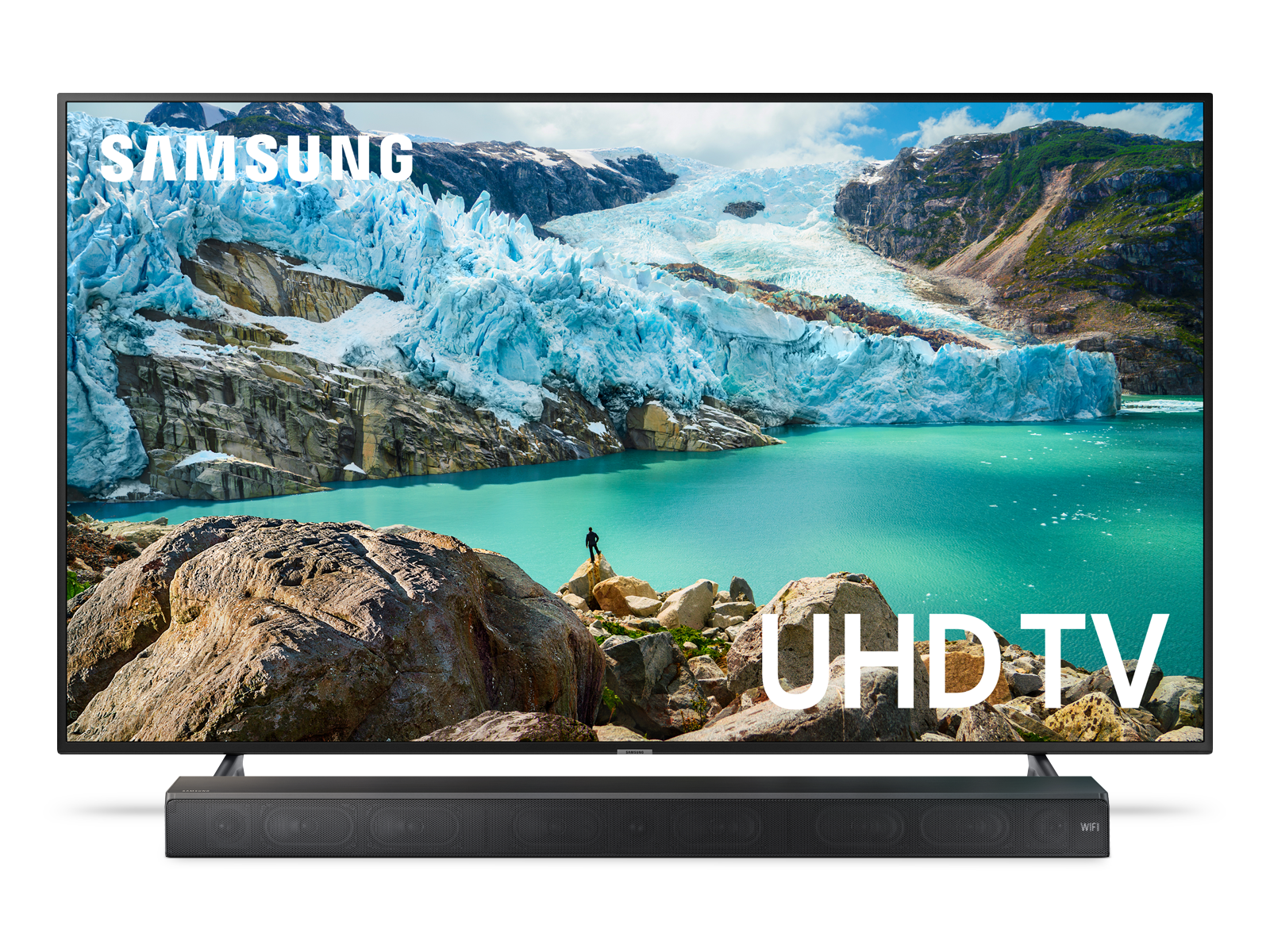RU7100 Smart 4K TV + Premium Soundbar Bundle TVs - BNDL-1579447451099 Samsung