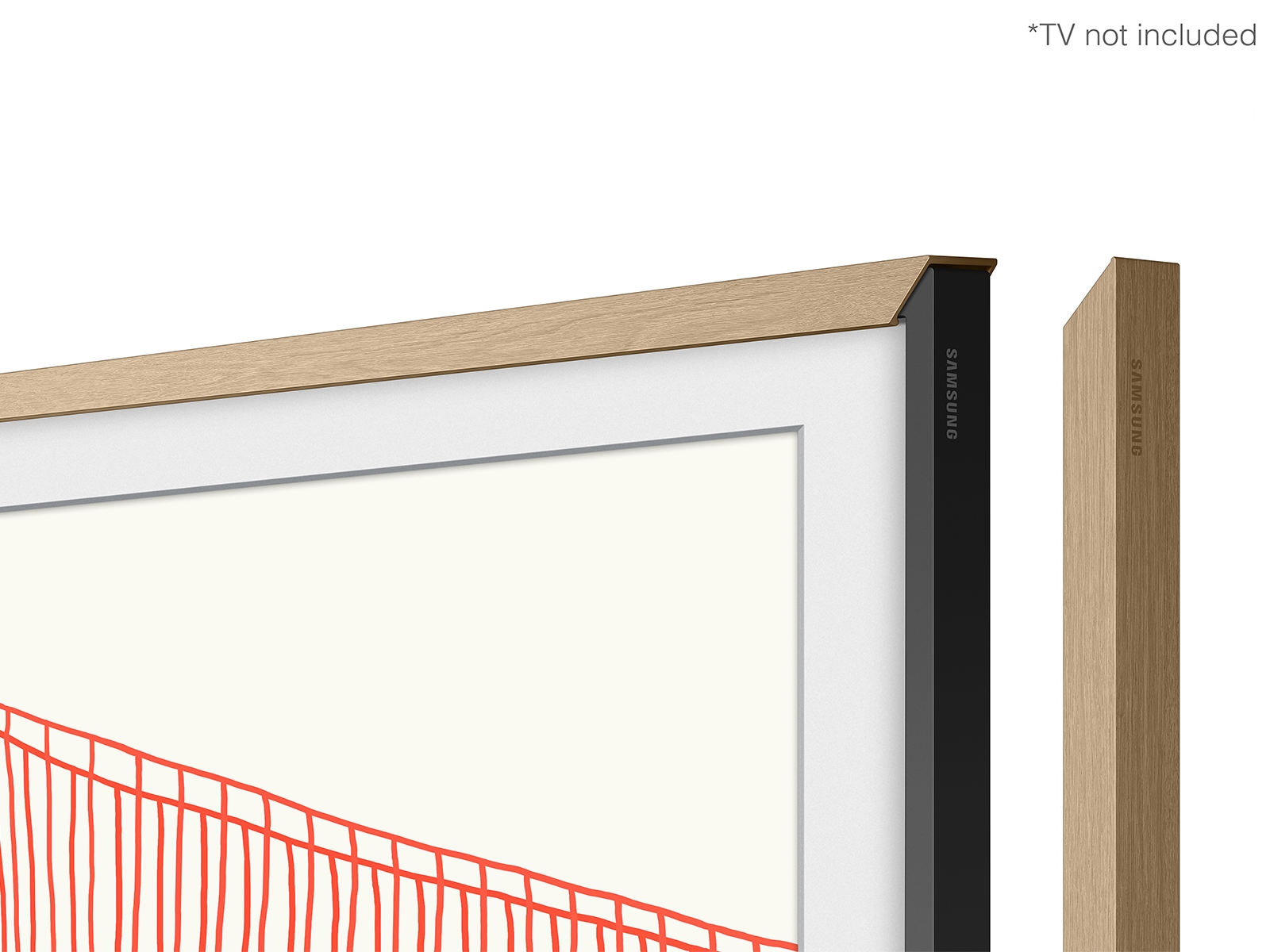 55-Inch Modern Teak TV Bezel | The Frame | Samsung US