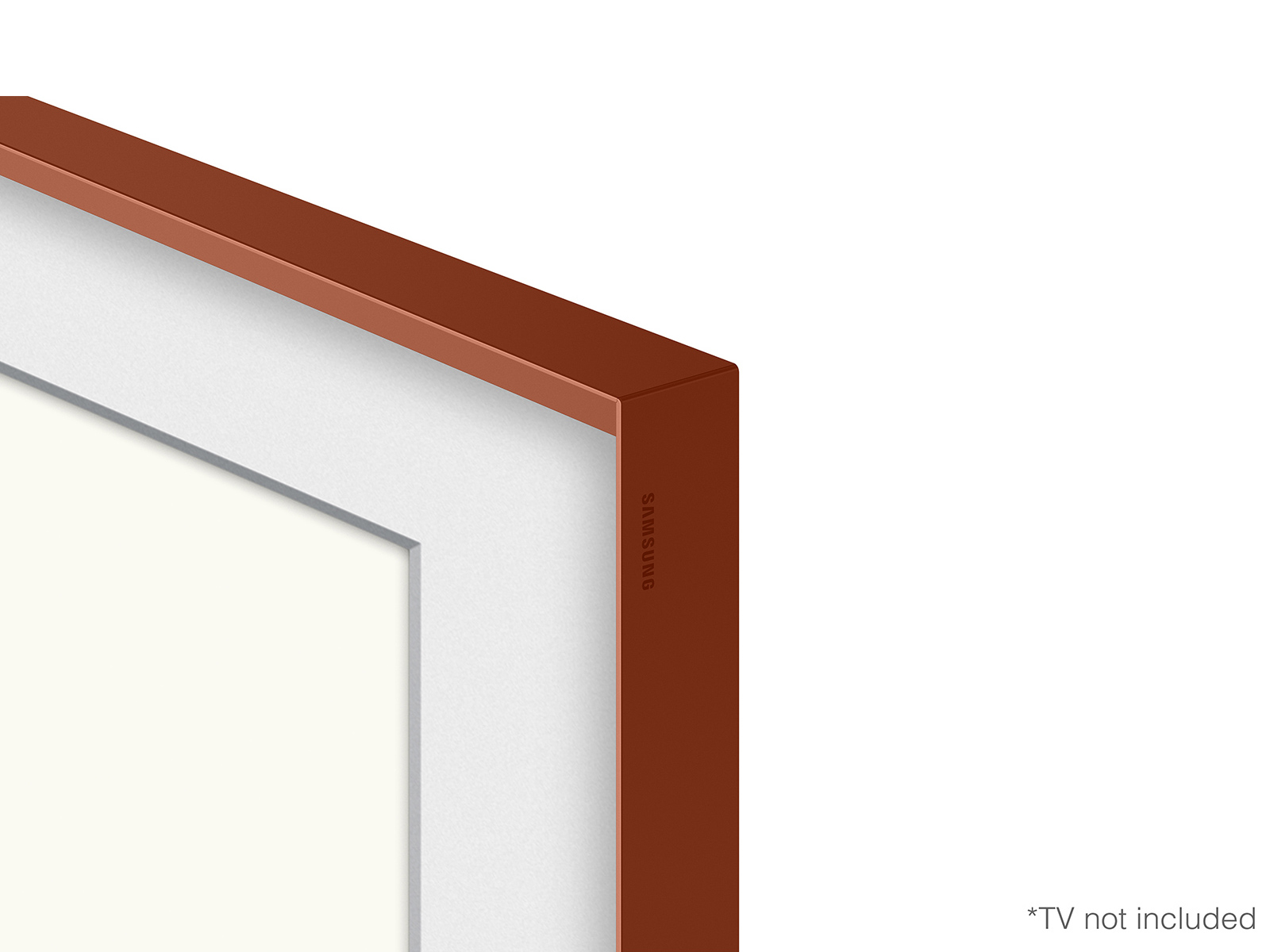 65-Inch Beveled Brick Red TV Bezel | The Frame | Samsung US
