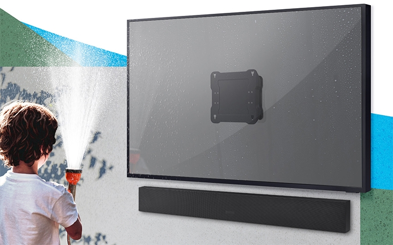 Weather-resistant TV wall mount