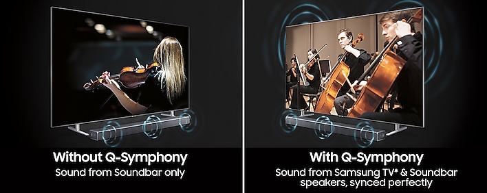 Q Soundbar & Samsung TV, in perfect harmony