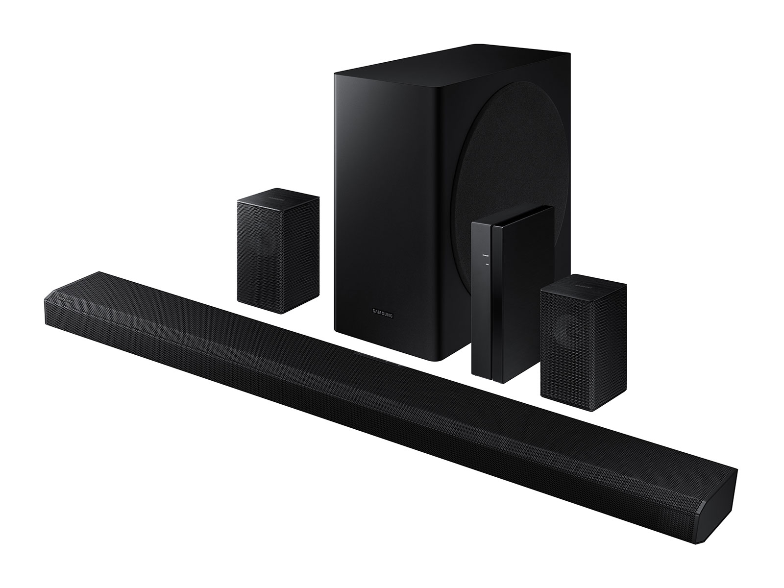 Samsung Hw Q850t 5 1 2ch Soundbar With Dolby Atmos Dts X And Wireless Rear Speakers Samsung Us