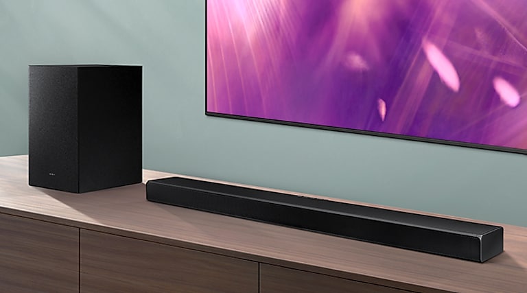 Elevate your experience with 3D virtual surround sound and built-in center speaker