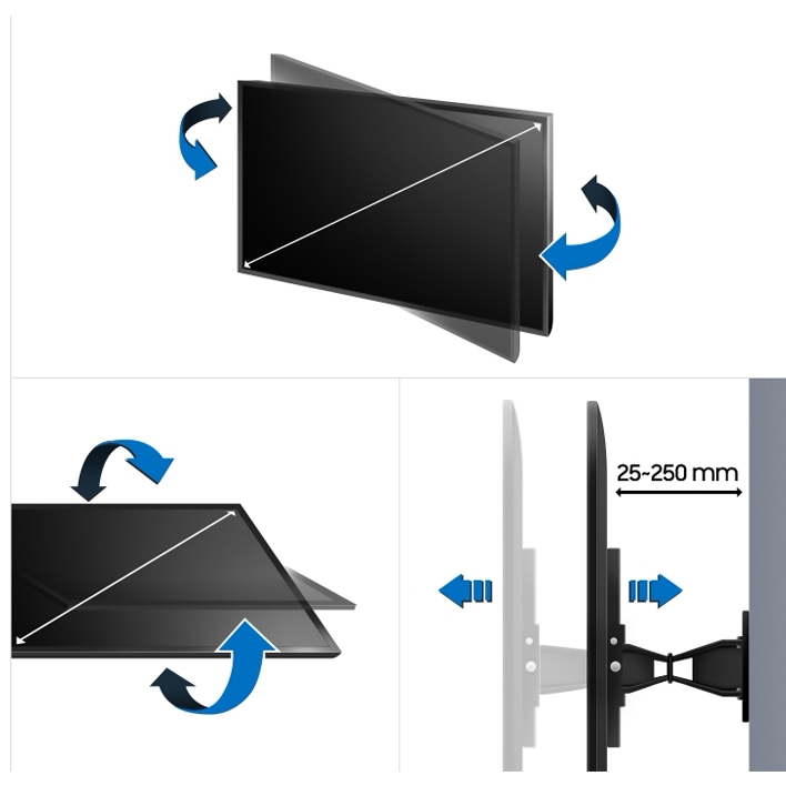 2020 Full-Tilt Wall Mount Television & Home Theater Accessories - WMN4277ST/ZA Samsung US