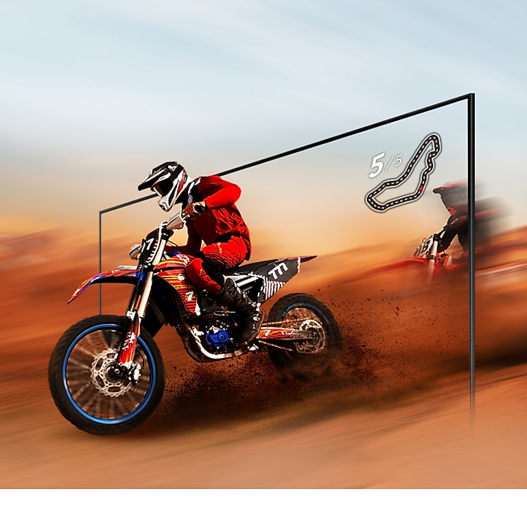 See fast-moving content with enhanced motion clarity.