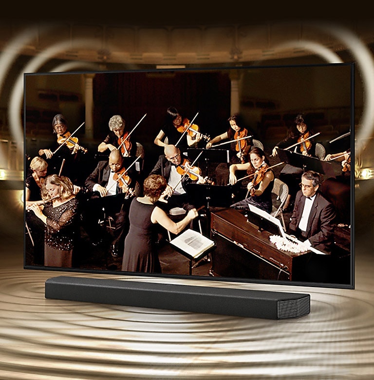 TV and soundbar in perfect harmony
