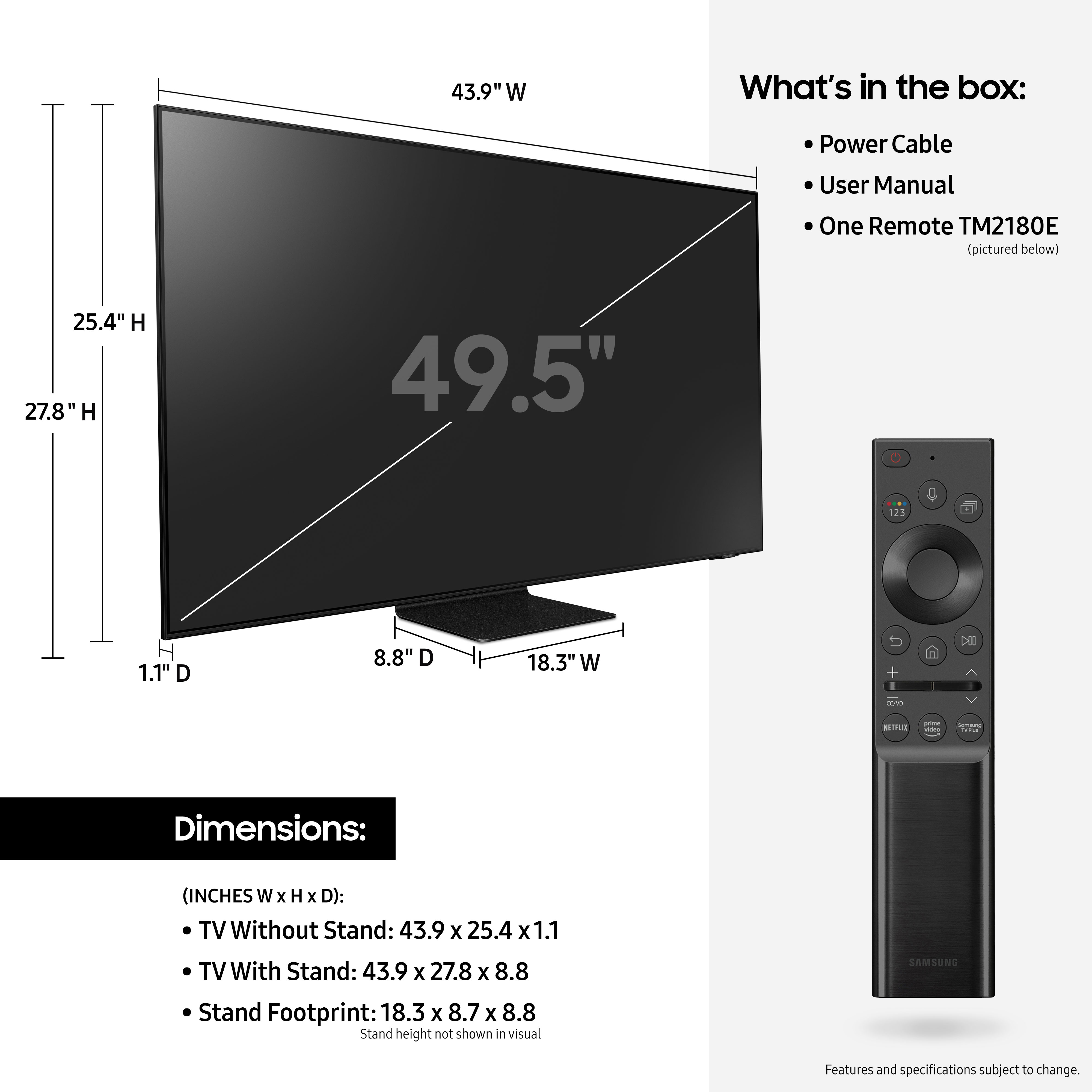 TV Neo QLED 108cm (50) Samsung TQ50QN90CAT Quantum Matrix