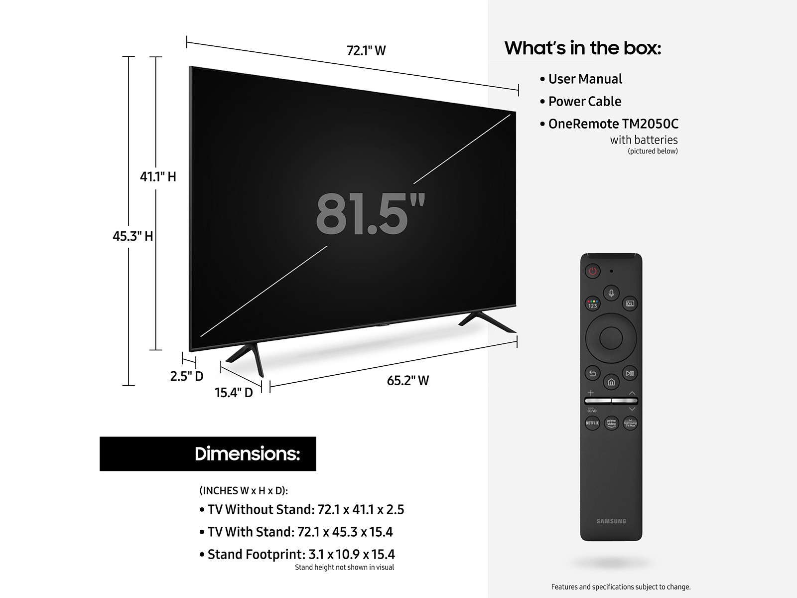 Larger View of 82" Class Q70T QLED 4K UHD HDR Smart TV (2020)
