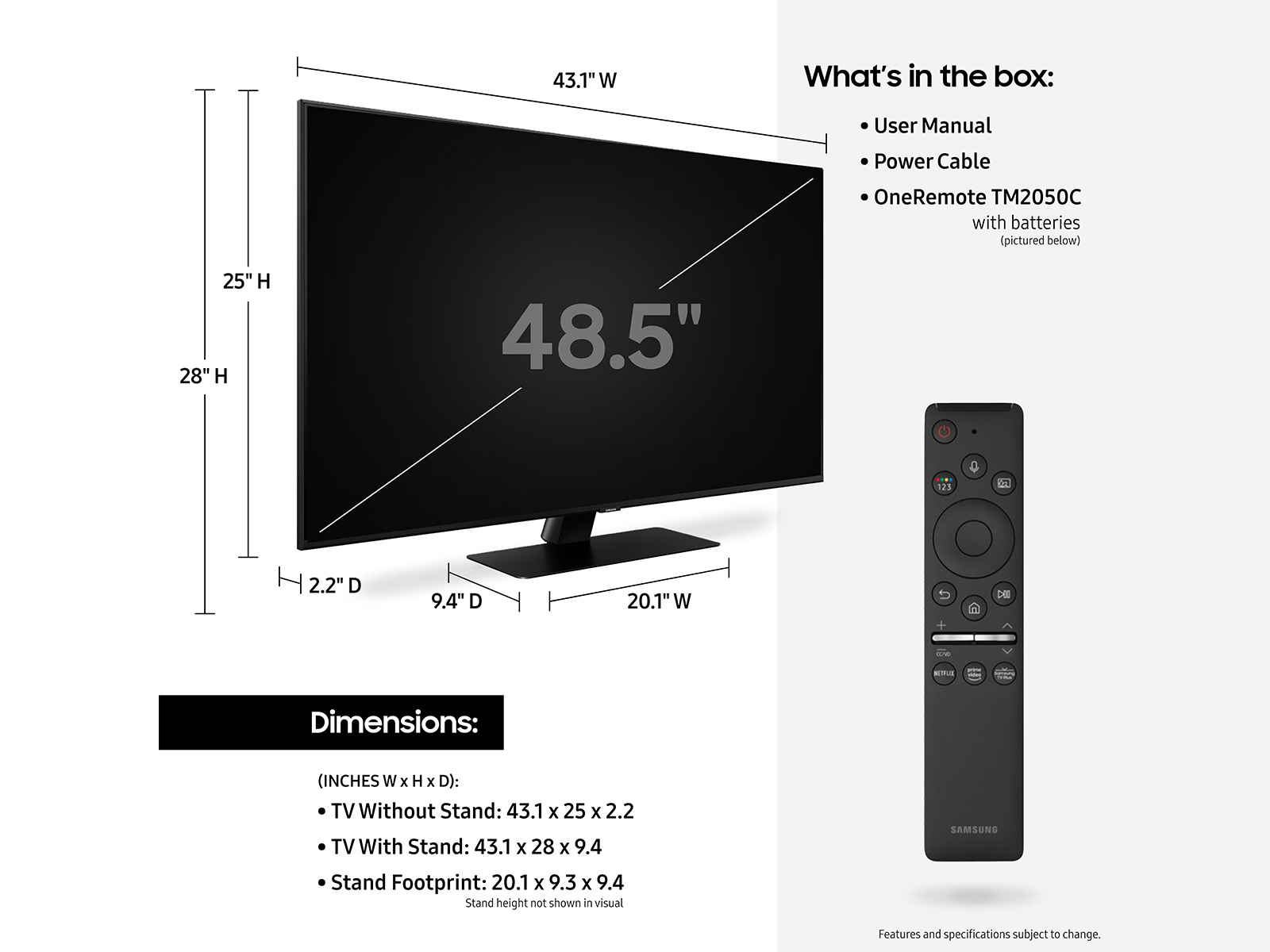 49" Class QLED 4K UHD HDR Smart TV (2020) TVs - QN49Q80TAFXZA Samsung