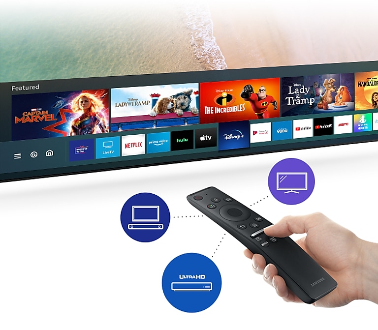 Samsung 65 INCH” QLED Ultra HD 4K Smart 40 Watt Sound Built-In Receiver 65Q70T TV