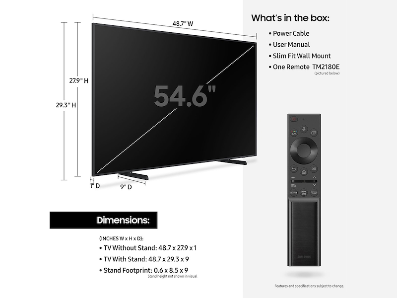 55-Inch Class The Frame, Digital Art Display Smart TV