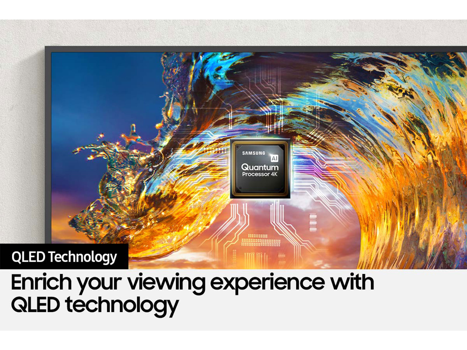 TV QLED 65 - Samsung The Frame QE65LS03AAUXXC, UHD 4K, Smart TV, HDR10+,  Tizen, Control voz, Negro