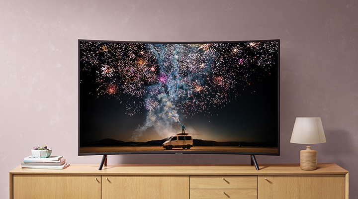 Televisión Smart TV LED 65 Pulgadas Samsung Curve Nu7300 Series 7 Ultra HD  4K 120Hz 2 x 10 Watts Negro - Digitalife eShop