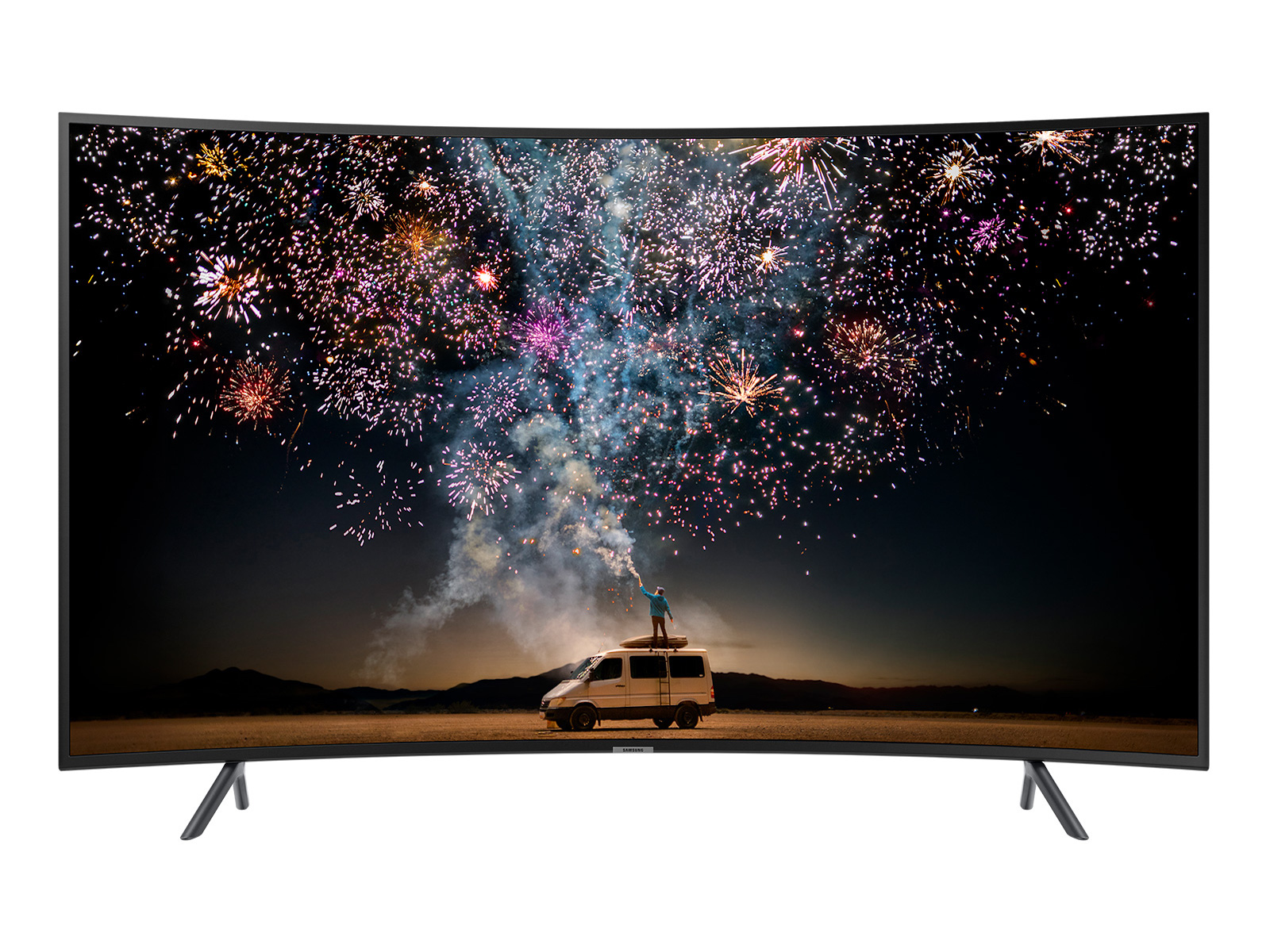 Samsung UN55RU7300FXZA - Smart TV curvo 4K UHD 7 Series Ultra HD de 55  pulgadas con HDR y compatibilidad con Alexa (modelo 2019)