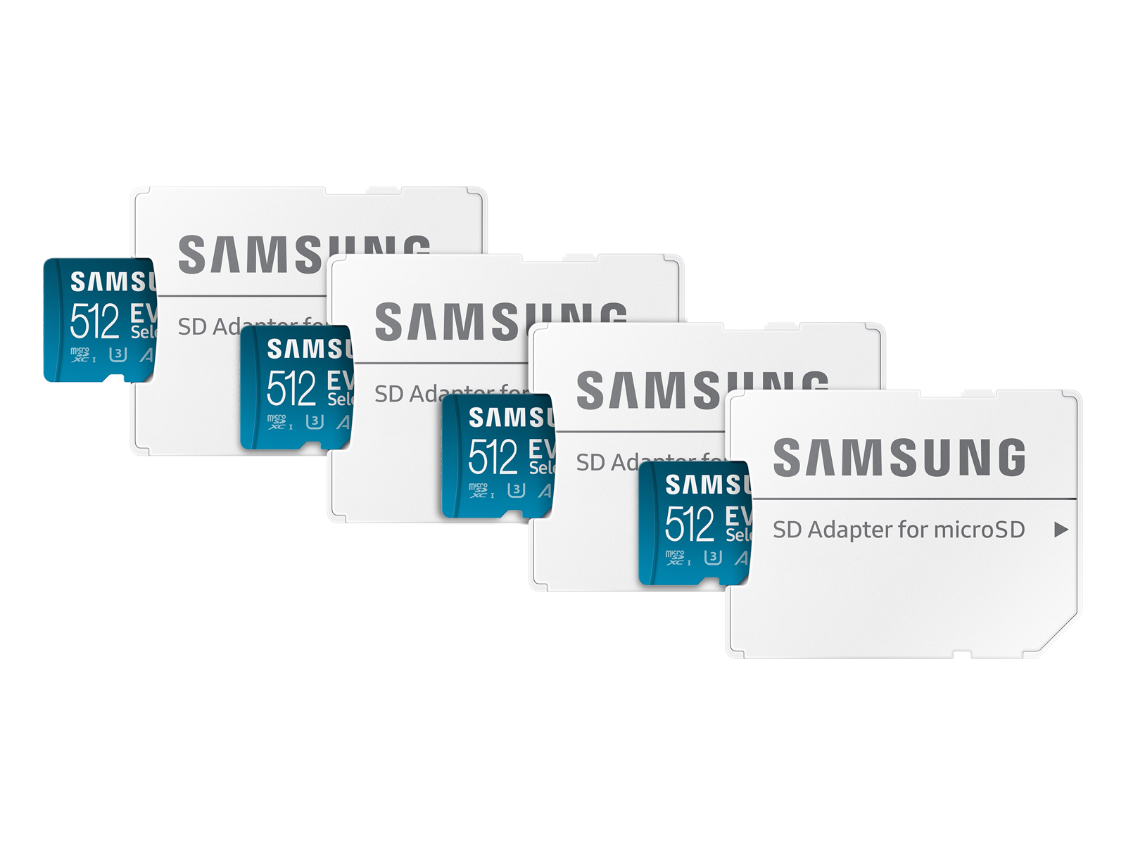 EVO Select + Adapter microSDXC 512GB - 4 Pack