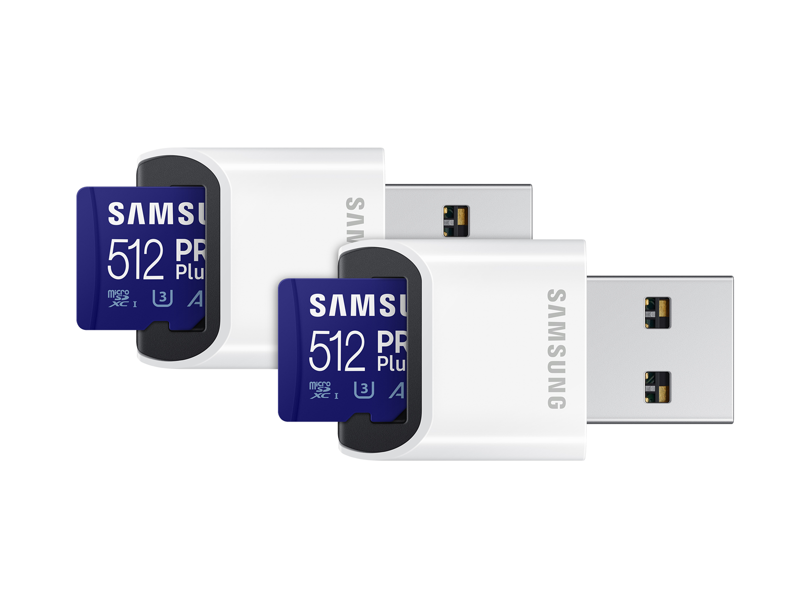 Photos - Memory Card Samsung PRO Plus + Reader microSDXC 512GB - 2 Pack BND (BNDL-1646662567777)