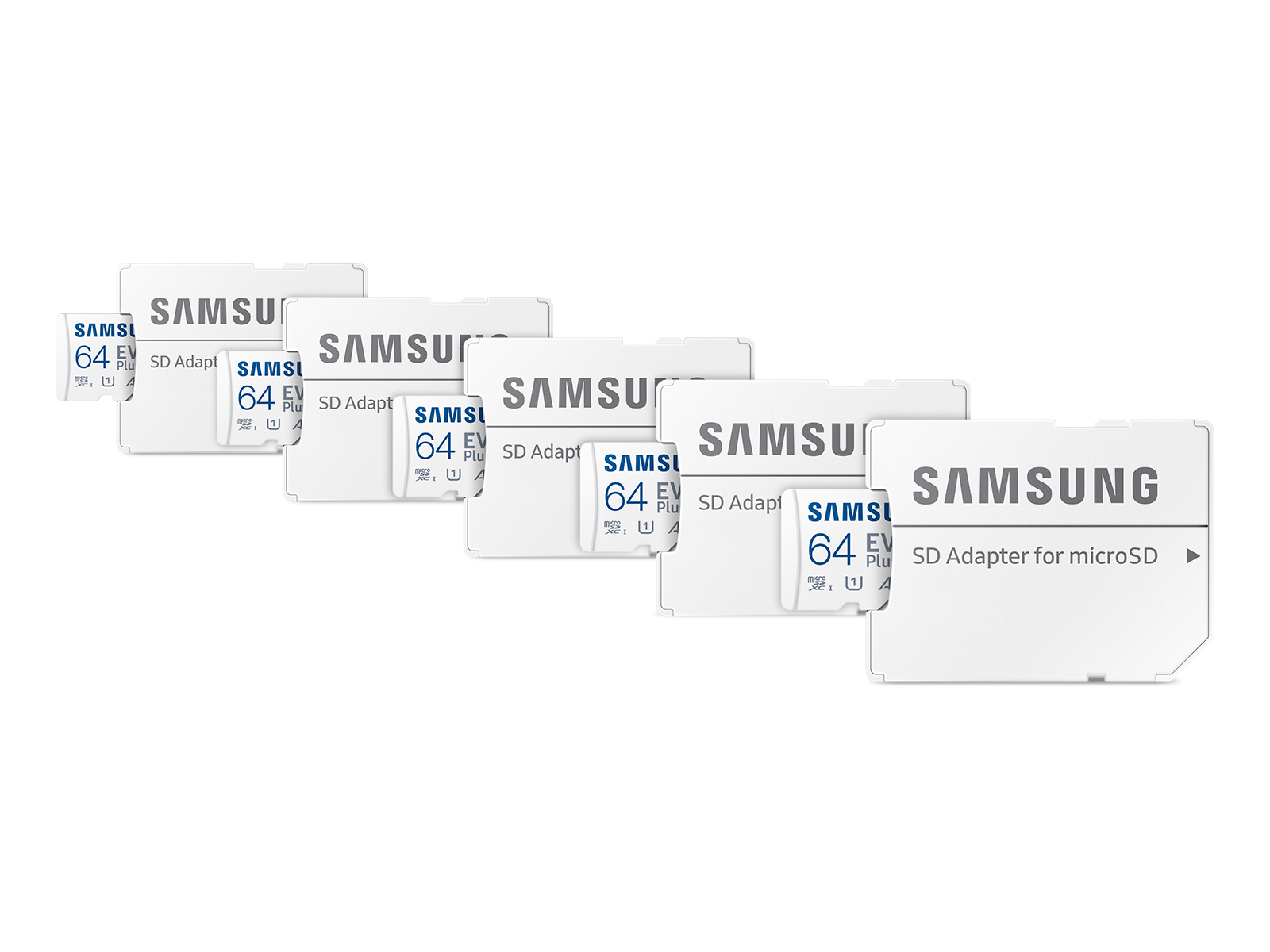Samsung EVO Plus + Adapter microSDXC 64GB - 5 Pack(BNDL-1634753074962)