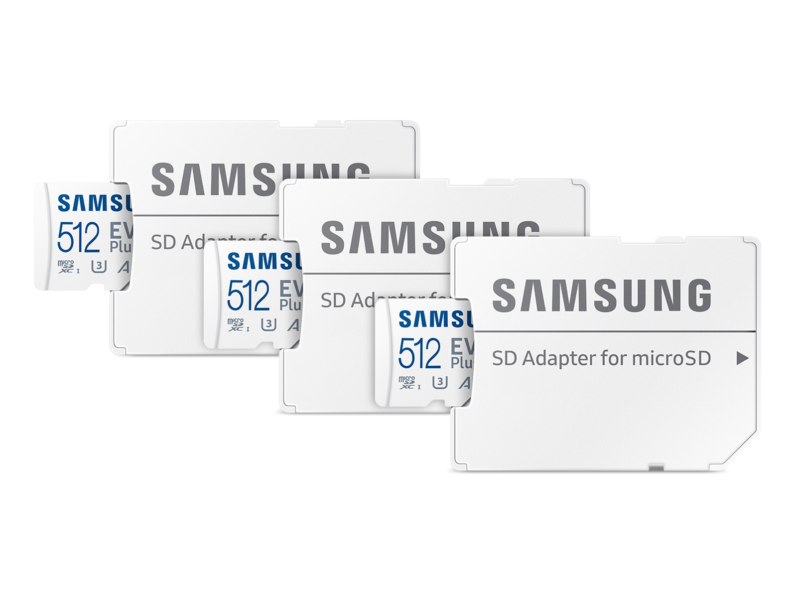 Samsung EVO Plus + Adapter microSDXC 512GB - 3 Pack(BNDL-1634746728769)