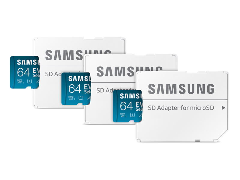 EVO Select + Adapter microSDXC 64GB - 3 Pack