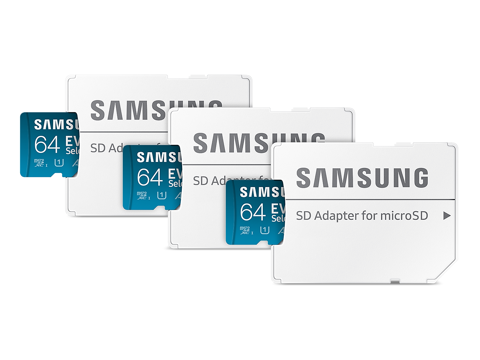 Samsung EVO Select + Adapter microSDXC 64GB - 3 Pack(BNDL-1634749254855)