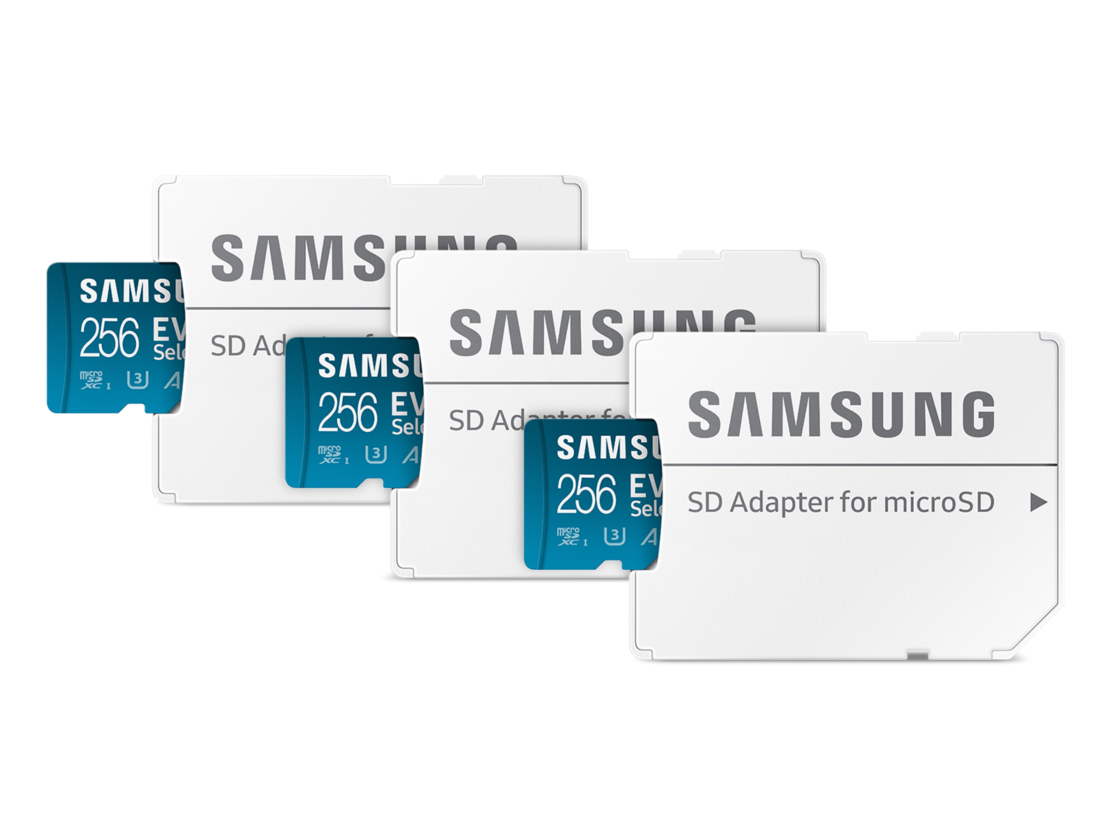 Thumbnail image of EVO Select + Adapter microSDXC 256GB - 3 Pack