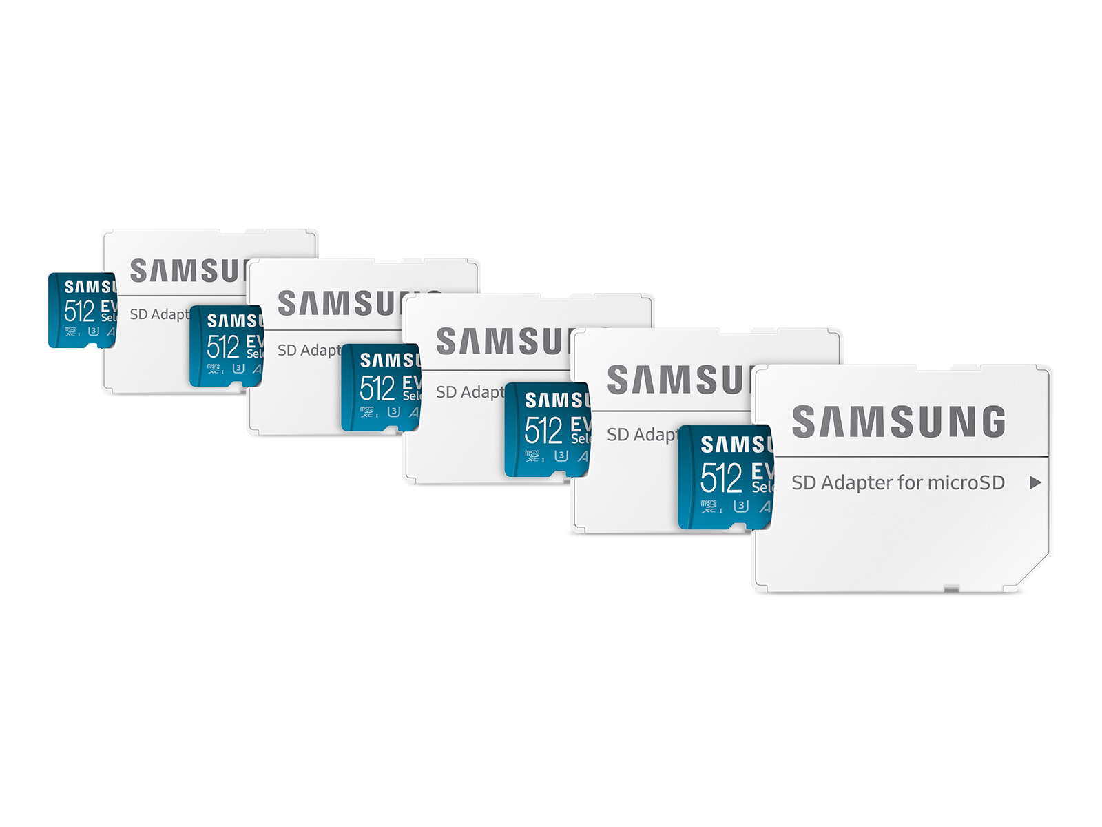 Samsung EVO Select + Adapter microSDXC 512GB - 5 Pack(BNDL-1634755226865)