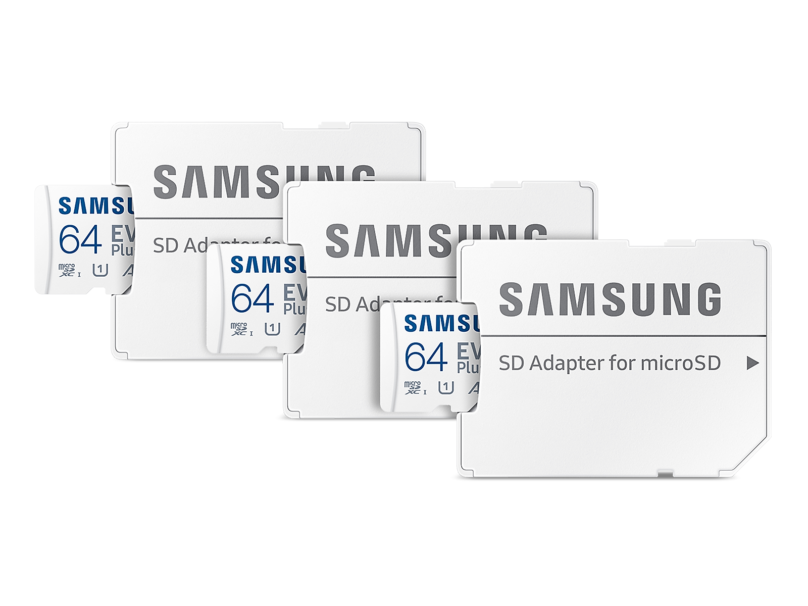 Samsung EVO Plus + Adapter microSDXC 64GB - 3 Pack(BNDL-1634746979095)