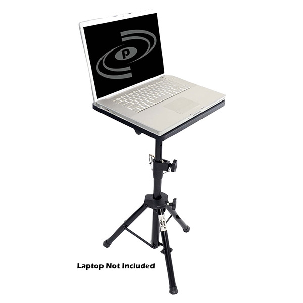 PYLE Pro DJ Laptop Tripod Adjustable Stand For Notebook 