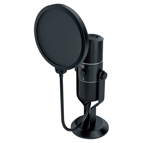 Razer Seiren X Black USB Streaming Microphone built-in Shock Mount  814855024995